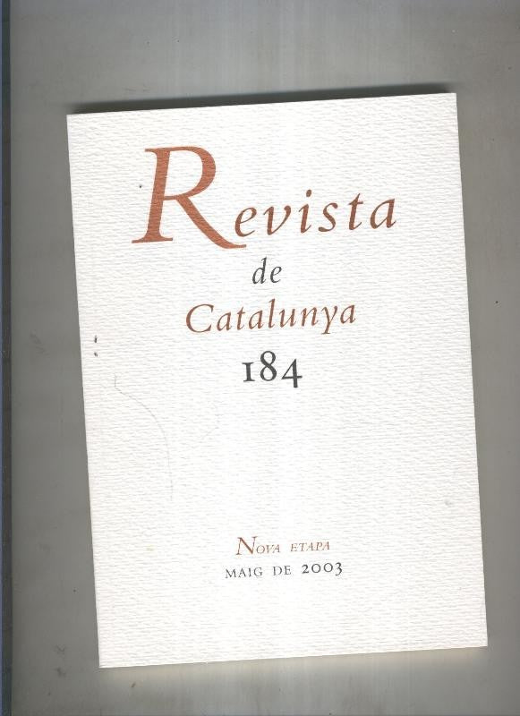 Revista de catalunya numero 184