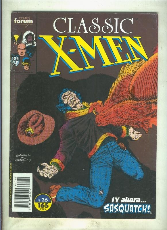 Classic X Men volumen 1 numero 26: Se busca a Lobezno (numerado 1 en trasera)