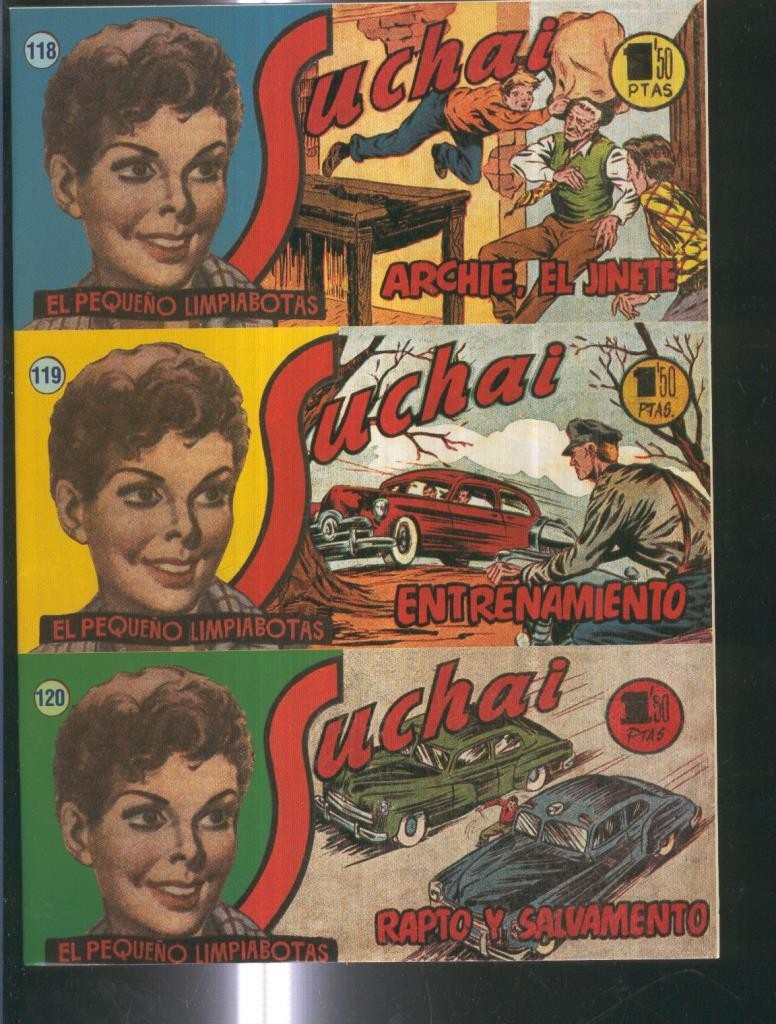 Facsimil: Suchai 3 en 1 numero 118/120: Archie, el jinete-Entrenamiento-Rapto y salvamento