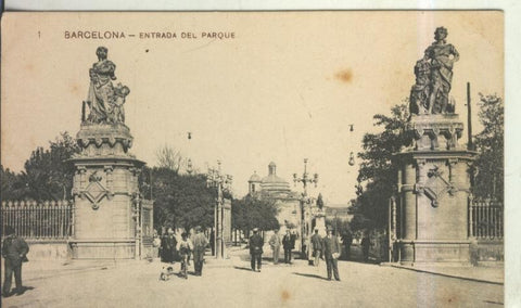 Postal 010527: Entrada Parque de la Ciudadela de Barcelona  