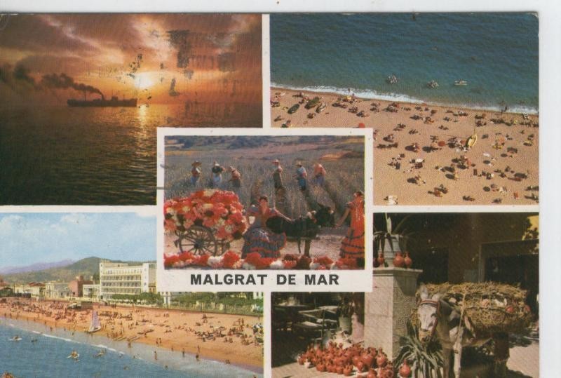 Postal 07502 : Vistas de  Malgrat de Mar, Barcelona