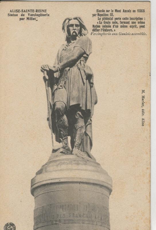 Postal 009053: Alisa Sainte Reine: Statue de Vercingetorix par Millet