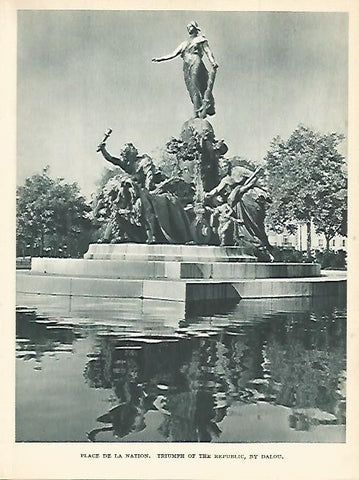 LAMINA 1819: PARIS. Plaza de la Nacion