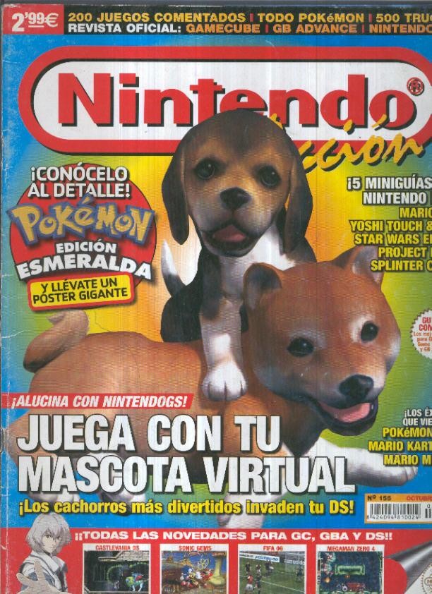Revista: NINTENDO ACCION, No.155: Nintendogs (2005)