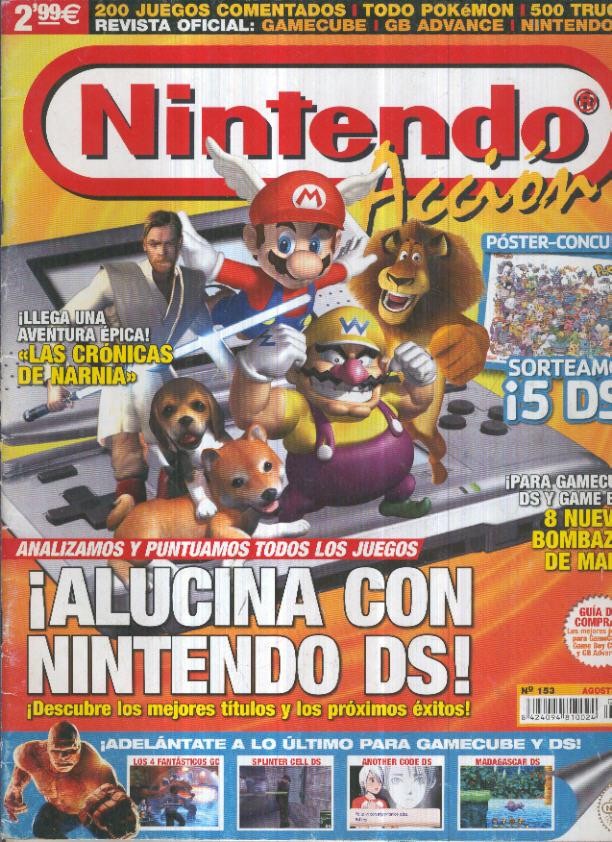 Revista: NINTENDO ACCION, No.153: Analizamos Juegos Nintendo DS (2005)