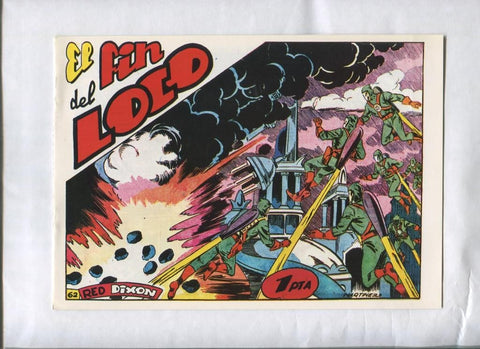 Facsimil: Red Dixon primera serie numero 62: El fin del loco