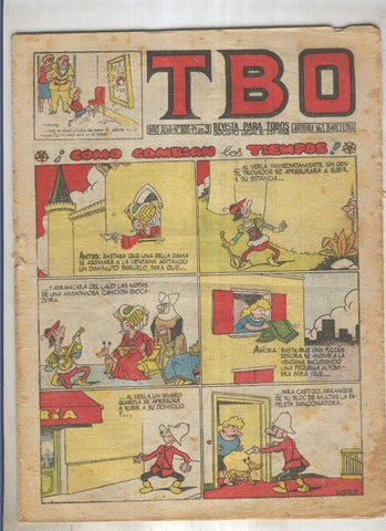 TBO numero 303: Como cambian los tiempos (Urda), (numerado 3 en trasera)