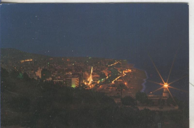 Postal 5165 : Vista nocturna de Calella