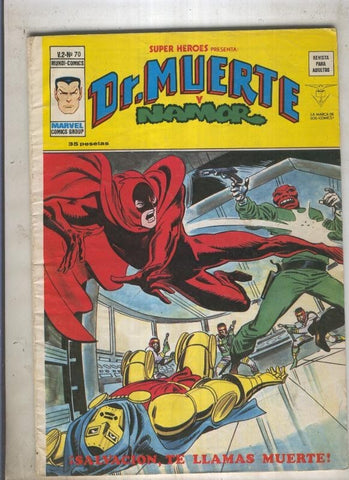 SUPER HEROES numero 070: DR MUERTE (1contraportada) 