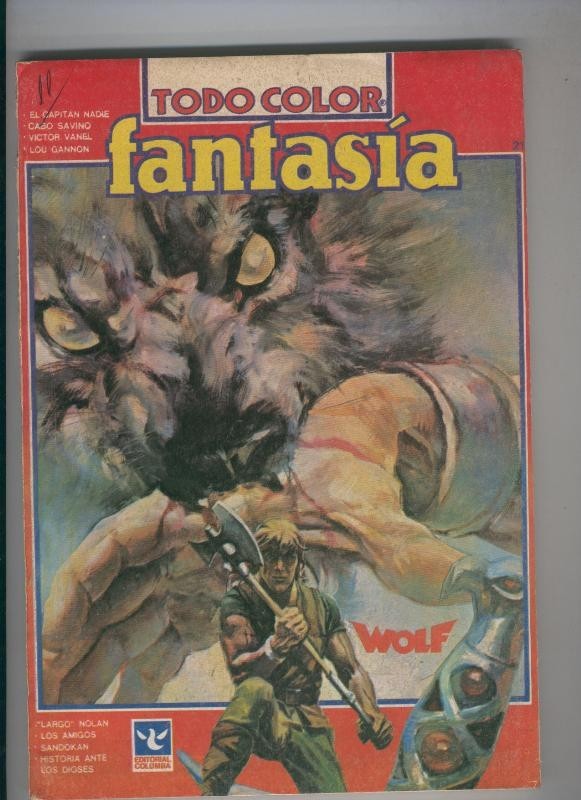 Todo Color Fantasia numero 21: Lou Gannon, Largo Nolan, El capitan Nadie, Victor Vanel