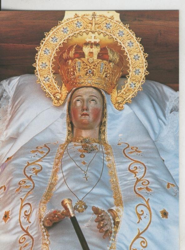 Postal 008701: Virgen de la Cama, Monasterio de San Juan de Monte Calvario en Escalante,Cantabria