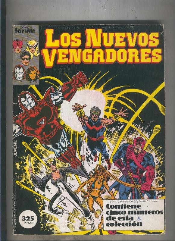 Los Nuevos Vengadores retapado 01 al 05 (numerado 3 en trasera)