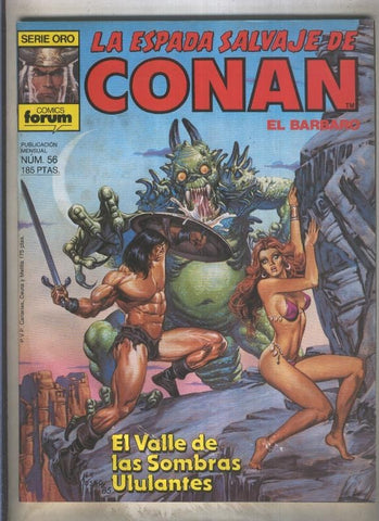 La Espada Salvaje de Conan primera edicion numero 056 (numerado 1 en trasera)