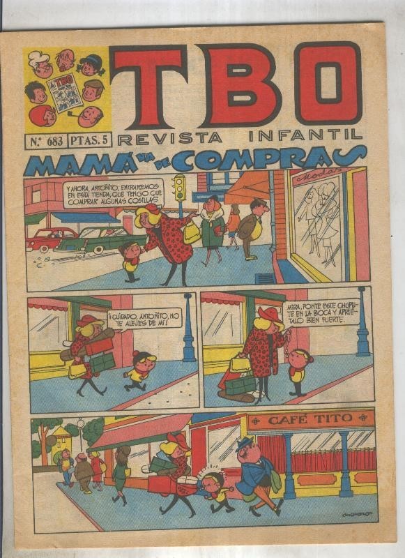 TBO numero 683: Mama va de compras (Moreno), (numerado 1 en trasera)