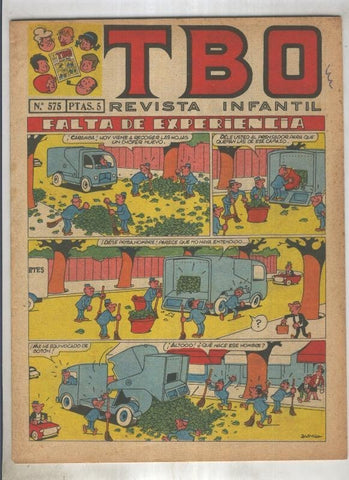 TBO numero 575: Falta de experiencia (Blanco), (numerado 3 en trasera)