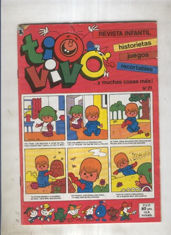 Tio Vivo tercera epoca (1985) numero 21 (numerado 1 en trasera)