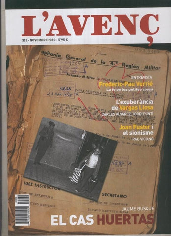 Revista L'Avenç numero 362: El cas Huertas