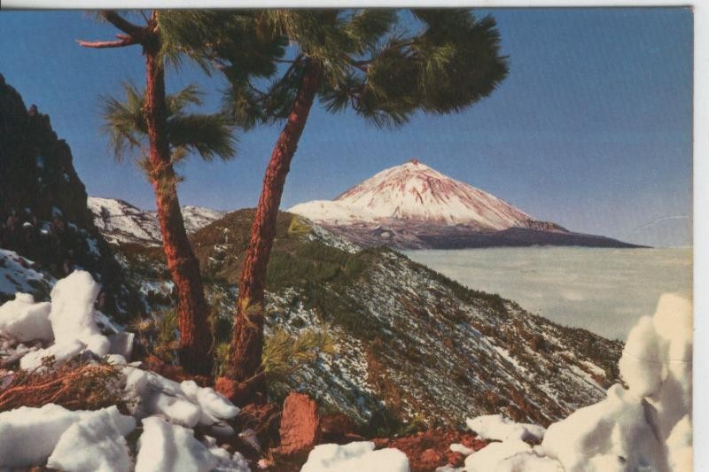 Postal 08112: Vista del Teide en Tenerife