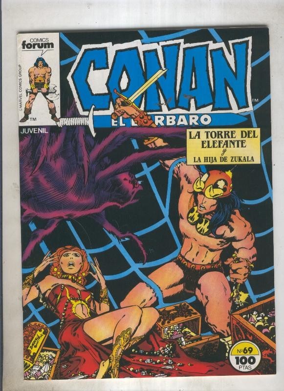 Conan el Barbaro primera edicion numero 069 (numerado 3 en trasera)