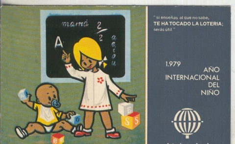 Postal 006038 : Publicitaria loteria nacional año internacional del niño 1979