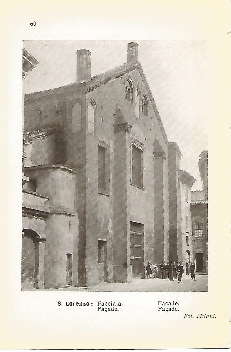 Lamina 631: IGLESIA DE SAN LORENZO DE PIACENZA. Fachada