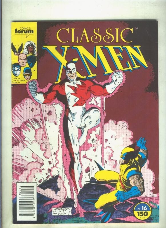 Classic X Men volumen 1 numero 16: Los heroes estan en casa (numerado 2 en trasera)