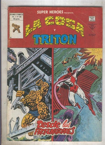 SUPER HEROES numero 130: LA COSA (4 contraportada)