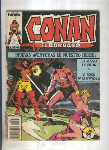 CONAN EL BARBARO, Vol.1 Numero 35: La Mano de Erlik  (Forum)