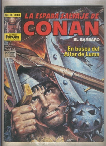 La Espada Salvaje de Conan primera edicion numero 051 (numerado 1 en trasera)