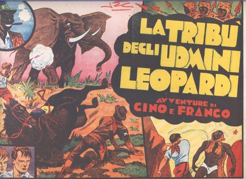 Gino e Franco volumen 04 (1973): La tribu degli uomini leopardi (numerado 1 en trasera)