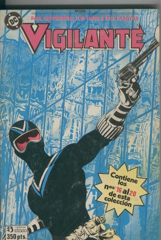 Vigilante retapado 16 al 20 (numerado 4 en trasera)