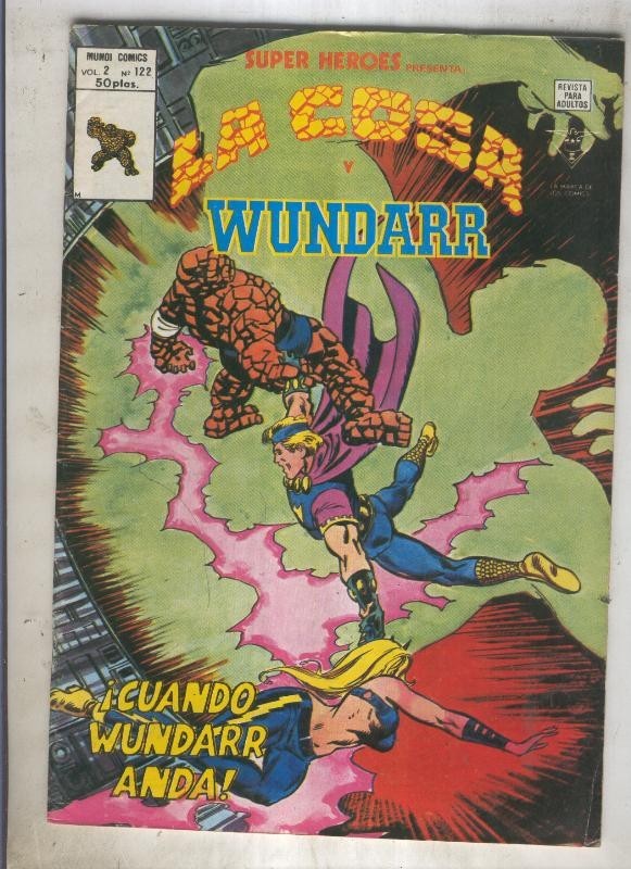 SUPER HEROES numero 122: LA COSA (4 contraportada)