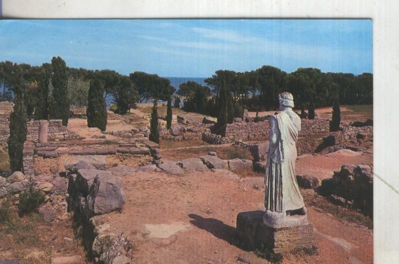 Postal 5377 : Estatua de Esculapio en ruinas de Ampurias