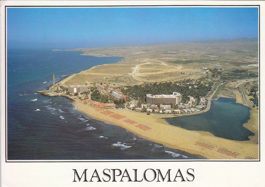 Postal 60767: Vista aerea de Maspalomas
