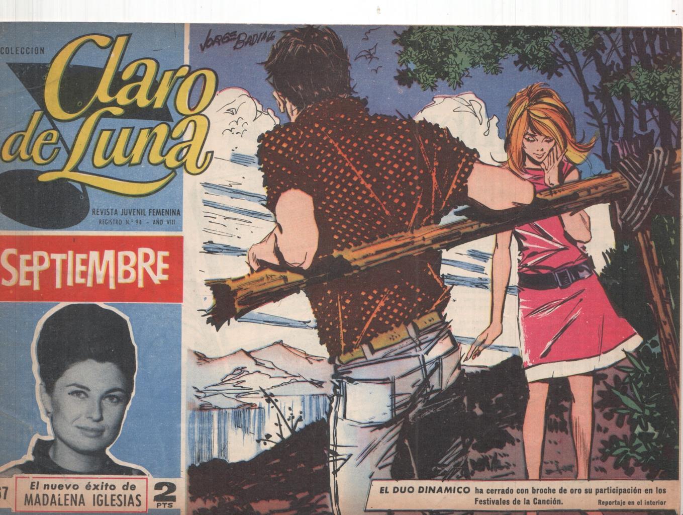 Claro de Luna numero 367: reportaje sobre el Duo Dinamico (numerado 1 en trasera)