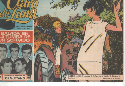 Claro de Luna numero 391: reportaje sobre Massiel con algunos garabatos