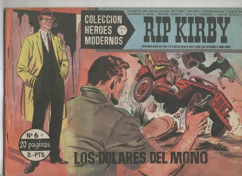 Heroes Modernos serie C: Rip Kirby numero 06 (numerado 1 en trasera)