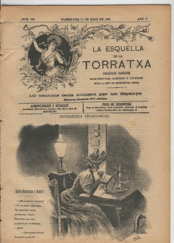 La esquella de la Torratxa numero 0853 del 17.5.1895