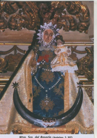 Postal 009859: Virgen Ntra Sra del Rosario, Iglesia de Santo Domingo en Murcia