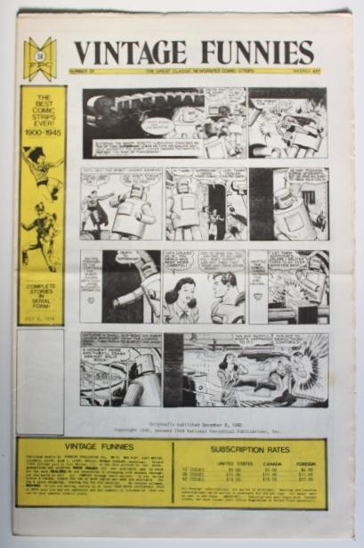VINTAGE FUNNIES No.058 - The Great Classic Newspaper Comic Strips (1974)
