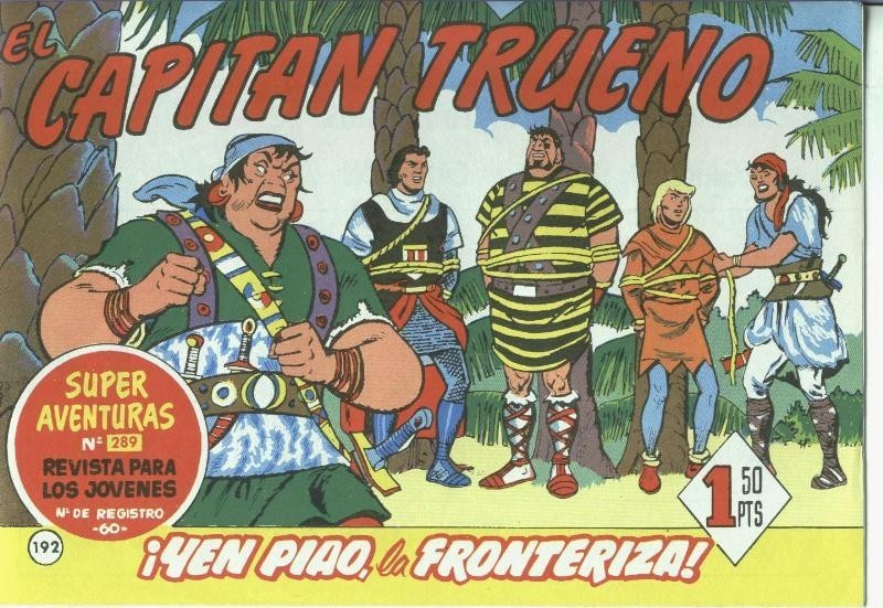 El Capitan trueno facsimil numero 192: Yen Piao, la fronteriza