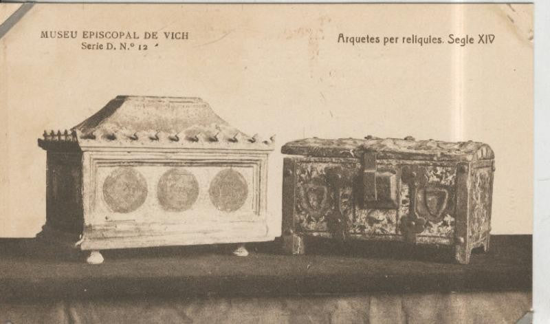 Postal 010249: Vich: museo episcopal: Arquetes per reliquies
