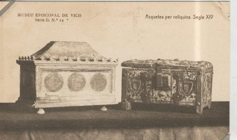 Postal 010249: Vich: museo episcopal: Arquetes per reliquies