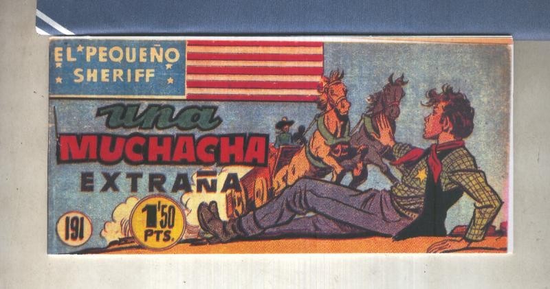 El Pequeño Sheriff facsimil numero 191: Una muchacha extraña