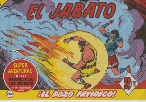 El Jabato facsimil numero 283: El pozo fatidico (interior cubierta propaganda de Cola Cao)