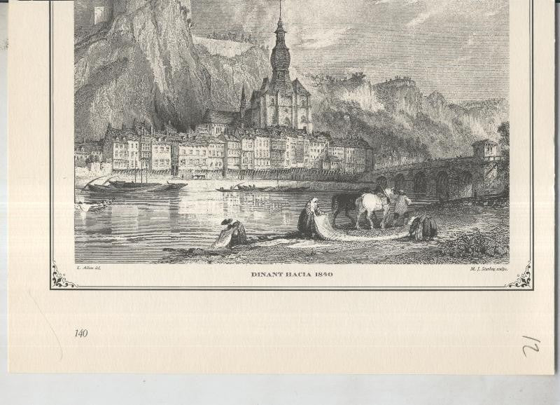 Lamina 12: Dinant hacia 1840