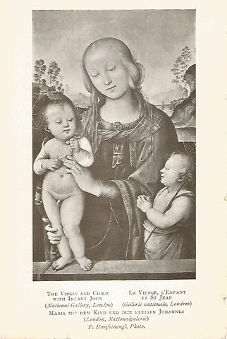 Lamina 198: PERUGINO. La Virgen y el Niño con el niño Juan