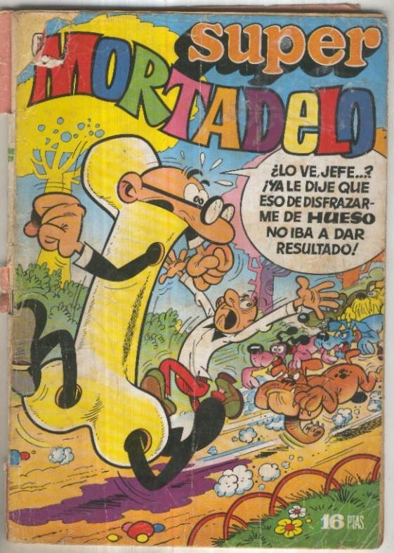 Super Mortadelo numero 15 (aviejado y con algun roto en cubierta)