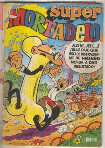 Super Mortadelo numero 15 (aviejado y con algun roto en cubierta)