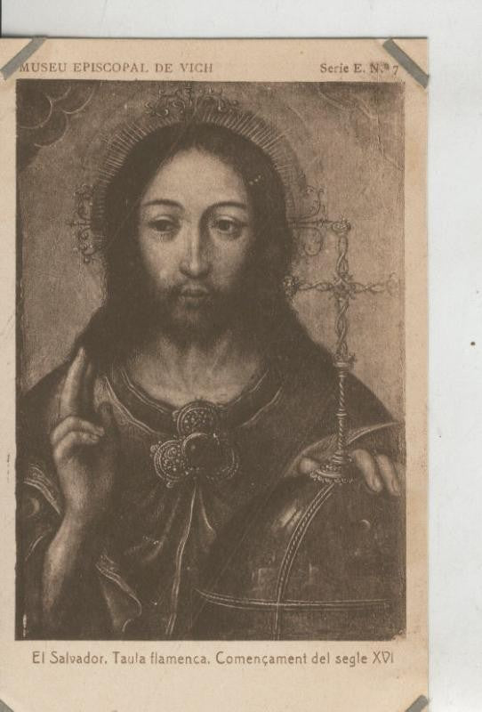 Postal 010215: Vich: museo episcopal: El Salvador, pintura flamenca